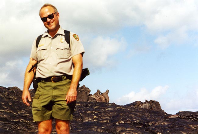 Young Gregory Muller as Park Ranger in Yellowstone and the Grand Tetons